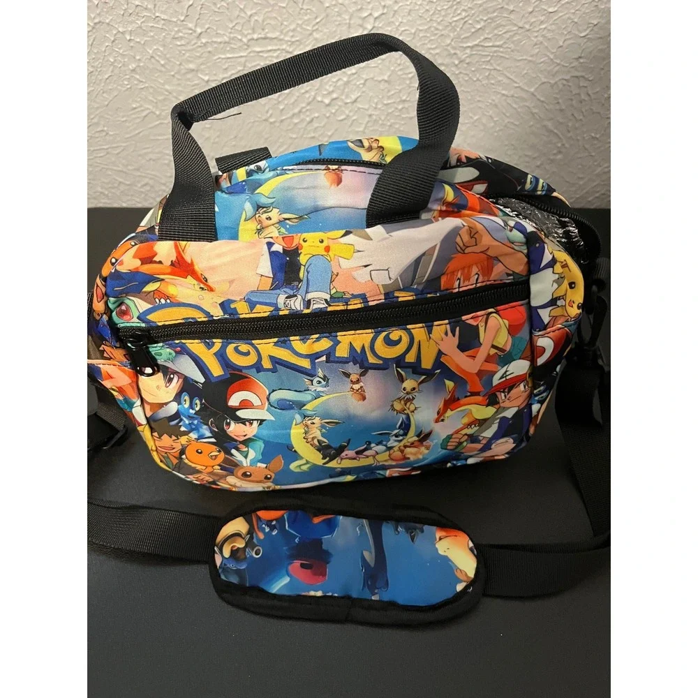 Pokemon 3 Piece Backpack Set Ash Pikachu Lunch Bag Pencil Case Multicolor NWOT